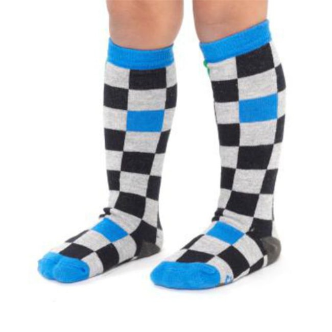 Meia Xadrez Gasf Infantil Masculina Quadriculada