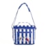 Mini Cooler Farm Farofa Listras Azul Branco