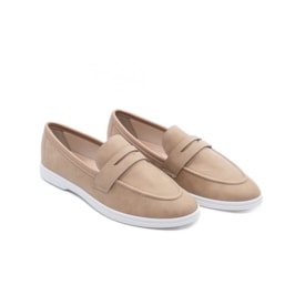 Mocassim Moleca Feminino Nude