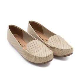 Mocassim Vizzano Feminino  Bege
