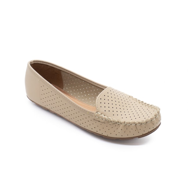 Mocassim Vizzano Feminino Bege