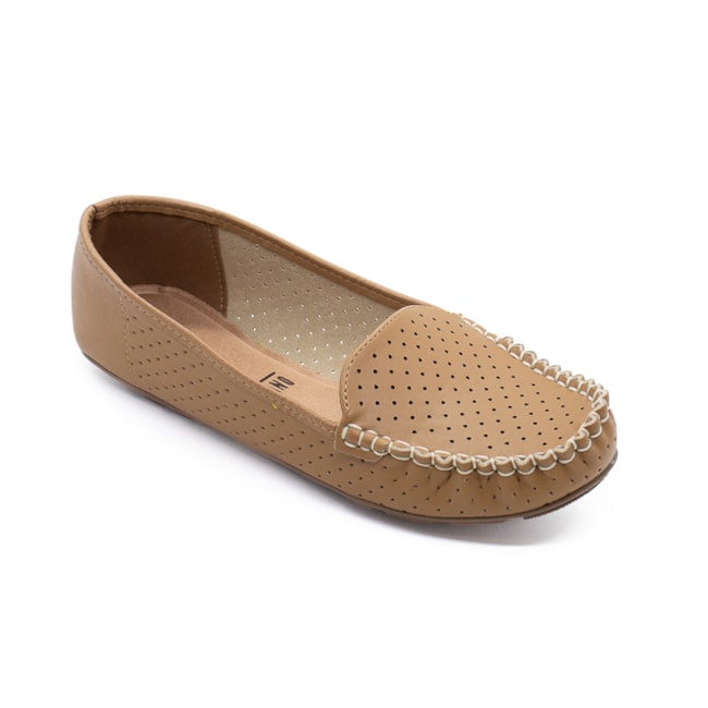 Mocassim Vizzano Feminino  Camel