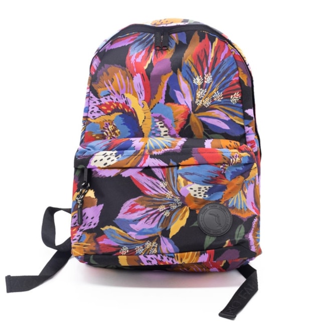 Mochila Casual Estampada Farm Feminina Preto