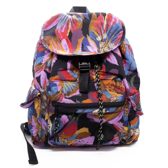 Mochila Casual Estampada Farm Feminina Preto