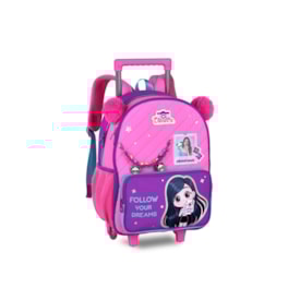 Mochila Clio De Carrinho Infantil Oficial Luluca Rosa