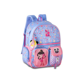 Mochila Clio Feminina Infantil Azul