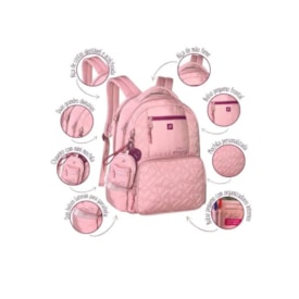 Mochila Clio Feminina Rosa