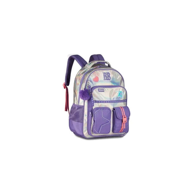 Mochila Clio Infantil Feminina Lilas Holográfico