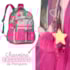 Mochila Clio Infantil Feminina Rosa Holográfico