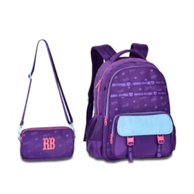 Mochila Clio Infantil Feminina Roxo