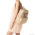 Mochila De Couro Luz Da Lua Feminina  e Monograma Mocca