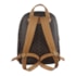 Mochila De Couro Luz Da Lua Feminina  e Monograma Mocca
