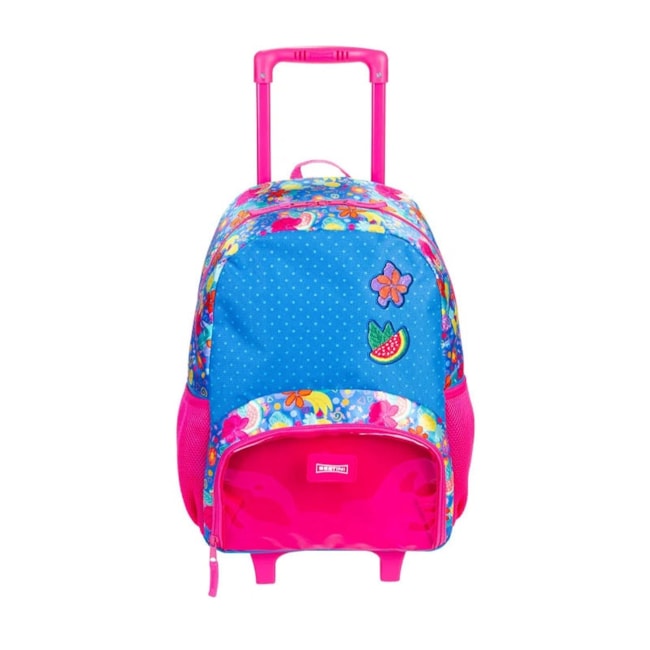 Mochila De Rodinha Sestini Infantil Feminina Colorida Colorido