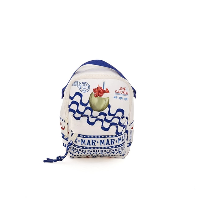 Mochila Farm Feminina Off White Navy