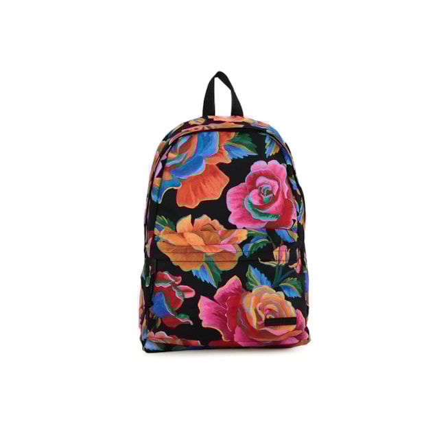 Mochila Farm Feminina Preto Florido