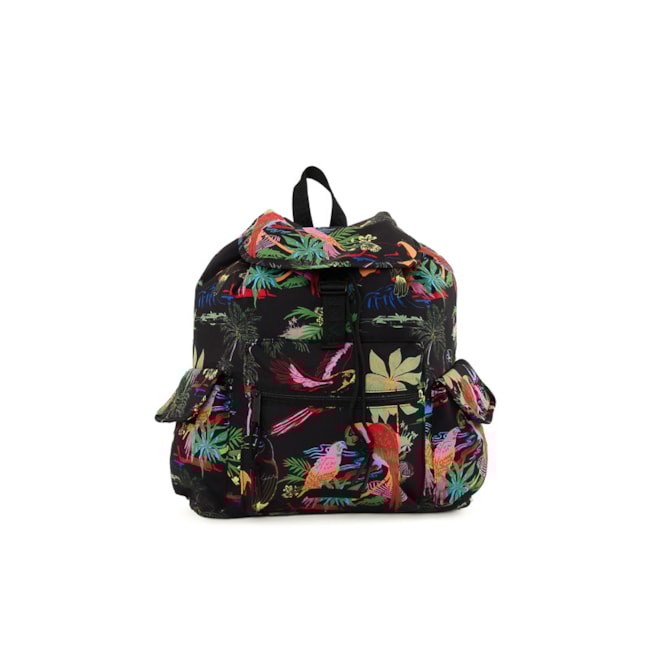 Mochila Farm Feminina Preto Verde