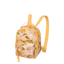 Mochila Farm Floral Ararajuba Feminina Amarelo