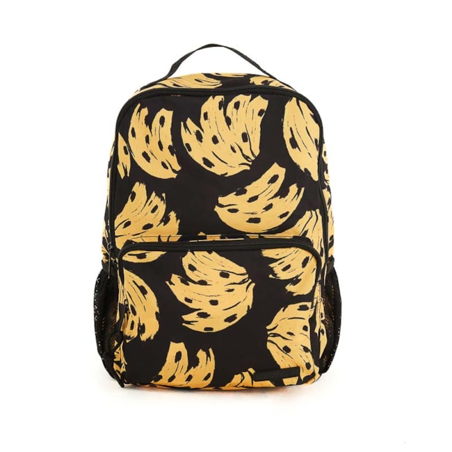 Mochila Farm Me Leva Bossa Banana Preto