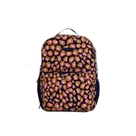 Mochila Farm Me Leva Leopard Pop Azul Azul Marinho