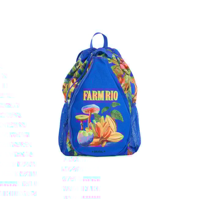 Mochila Farm Pra Jogo Arco Íris Da Terra Azul