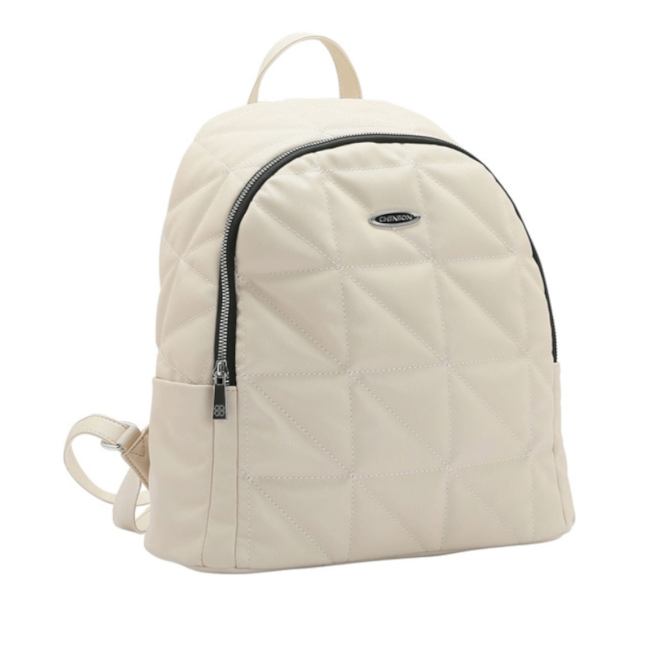 Mochila Linha Fashion Puffer Chenson Feminina Nude