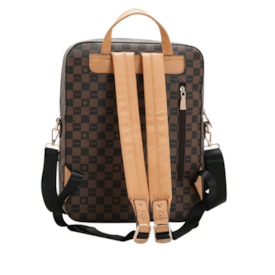 Mochila Linha Monograma Classico Notebook Chenson Feminina Cafe