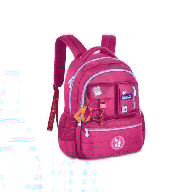 Mochila Luluca Feminina Infantil Rosa