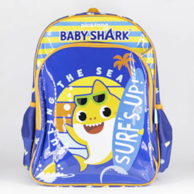 Mochila Luxcel Baby Shark Infantil Laranja