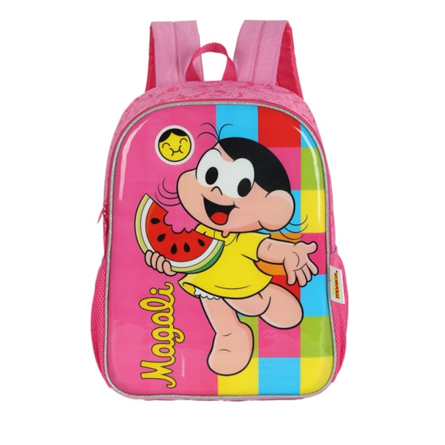 Mochila Luxcel Turma Da Monica Infantil Rosa