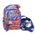 Mochila Pequena Casual Estampada Farm Feminina Azul