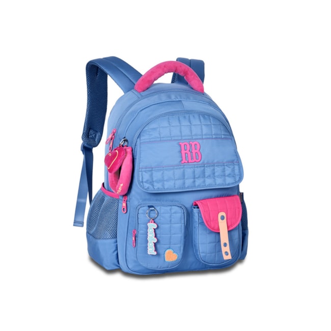 Mochila Rebecca Bonbon Infantil Feminina Azul