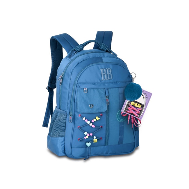 Mochila Rebecca Bonbon Infantil Feminina Azul