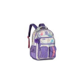 Mochila Rebecca Bonbon Infantil Feminina Holográfico Lilas