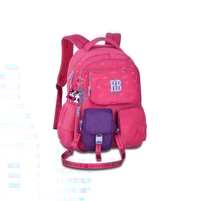 Mochila Rebecca Bonbon Infantil Feminina Rosa