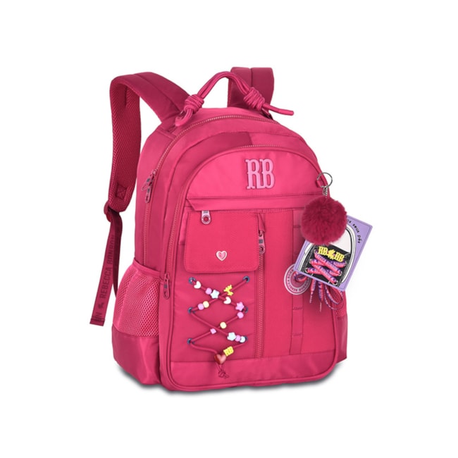 Mochila Rebecca Bonbon Infantil Feminina Rosa