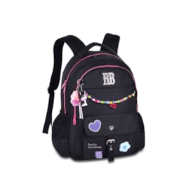 Mochila Rebecca Bonbon Miçangas Infantil Preto
