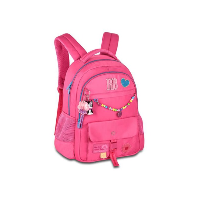 Mochila Rebecca Bonbon Miçangas Infantil Rosa