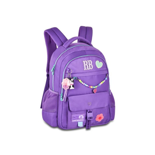Mochila Rebecca Bonbon Miçangas Infantil Roxo