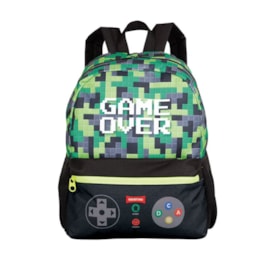 Mochila Sestini Game Over Infantil Masculina Pt/vd
