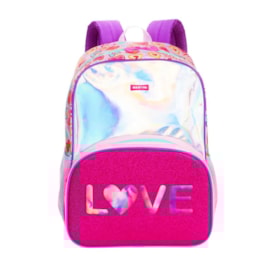 Mochila Sestini Love Infantil Feminina Colorida Colorido