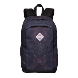 Mochila Sestini Magic Leaves Feminina Preto