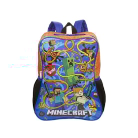 Mochila Sestini Minecraft Infantil Masculina Colorida Colorido