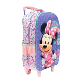 Mochila Xeryus De Rodinha Minnie Infantil Rs/lilas