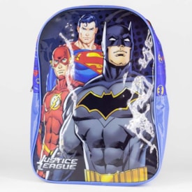 Mochila Xeryus Liga Da Justiça Infantil Azul/preto