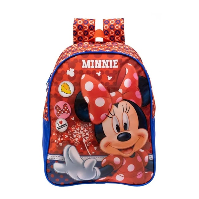 Mochila Xeryus Minnie Infantil Marinho e Marinho/vermelho