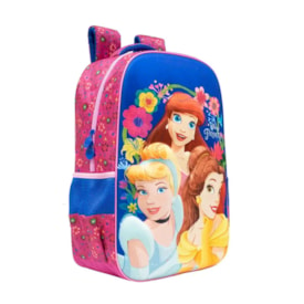 Mochila Xeryus Princesas Infantil Pink e Azul