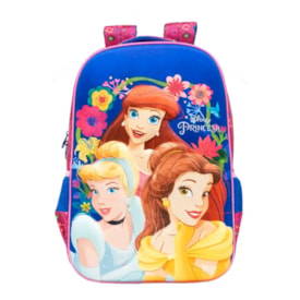 Mochila Xeryus Princesas Infantil Pink e Azul