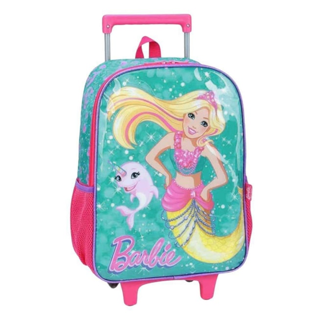 Mochilete Luxcel Barbie Sereia Infantil Rosa