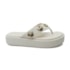 Moleca Tamanco Flat Baixa Fem Ad 5489-112 Branco Off