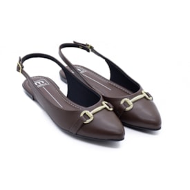 Mule Salto Baixo Moleca Feminino Chocolate